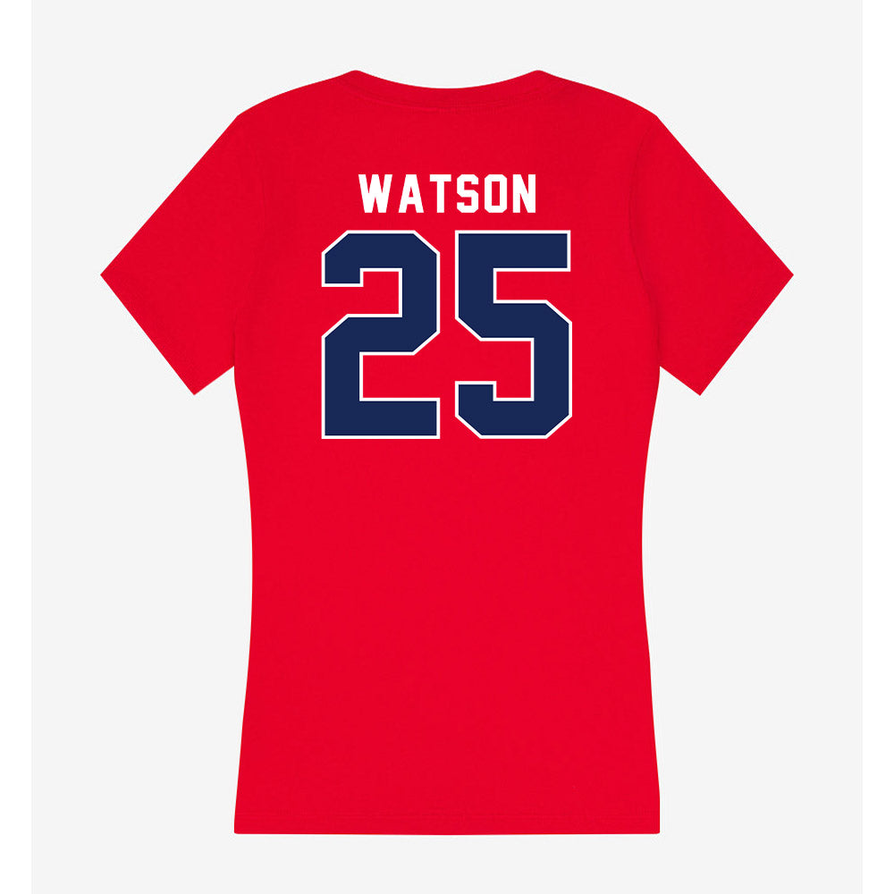 Arizona - NCAA Football : Zuri Watson - Women's V-Neck T-Shirt-1