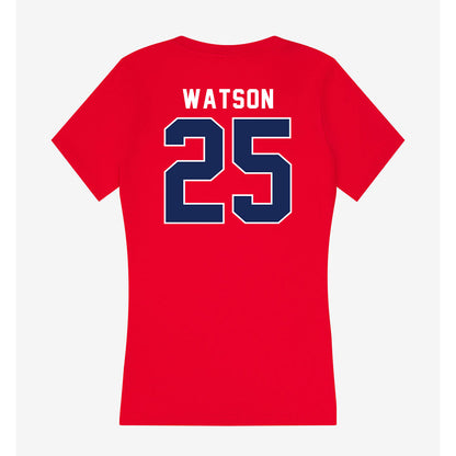 Arizona - NCAA Football : Zuri Watson - Women's V-Neck T-Shirt-1