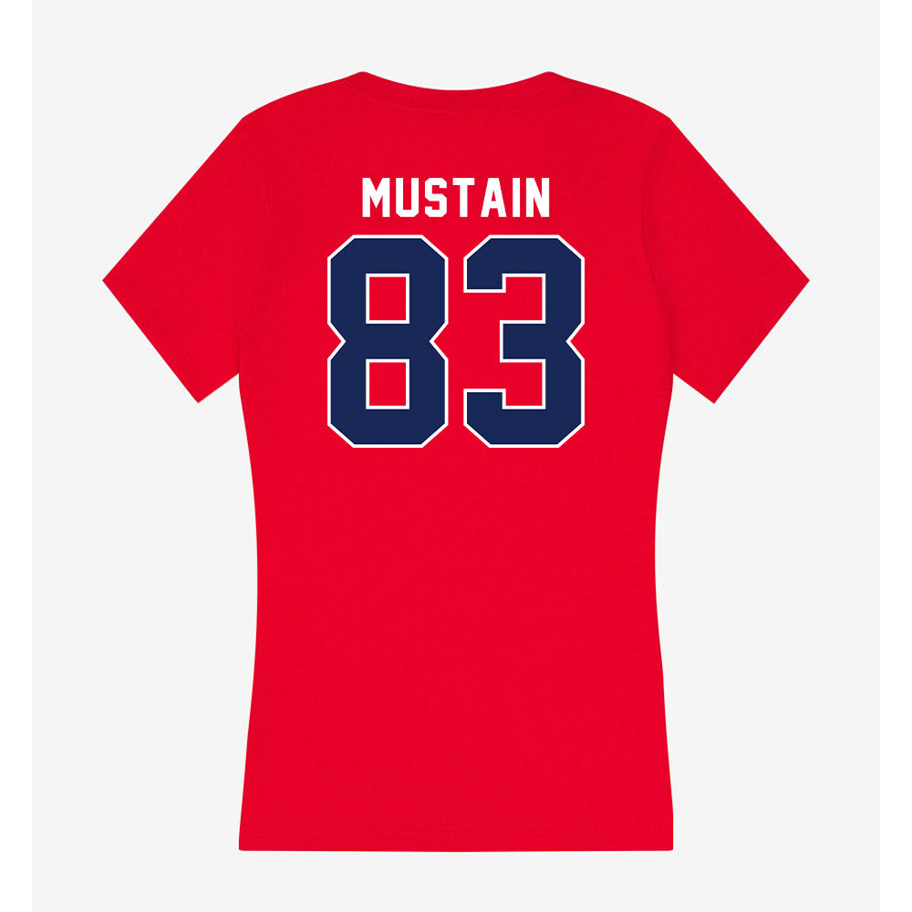 Arizona - NCAA Football : Tyler Mustain - Women's V-Neck T-Shirt-1