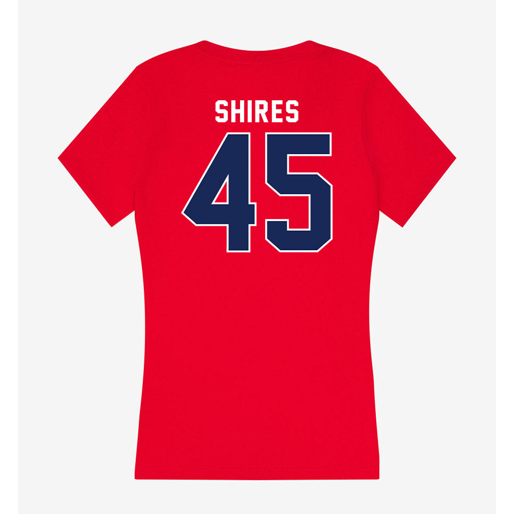 Arizona - NCAA Beach Volleyball : Tylee Shires - Women's V-Neck T-Shirt-1