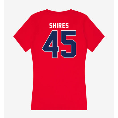 Arizona - NCAA Beach Volleyball : Tylee Shires - Women's V-Neck T-Shirt-1
