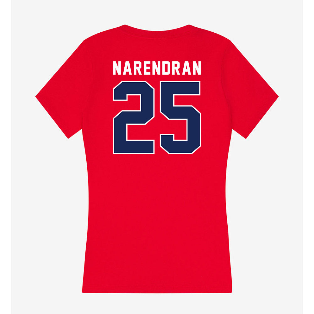 Arizona - NCAA Women's Tennis : Tanvi Narendran - Women's V-Neck T-Shirt-1