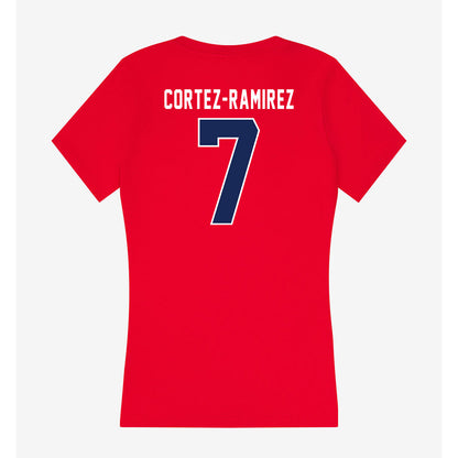 Arizona - NCAA Women's Soccer : Leilani Cortez-Ramirez - Women's V-Neck T-Shirt-1