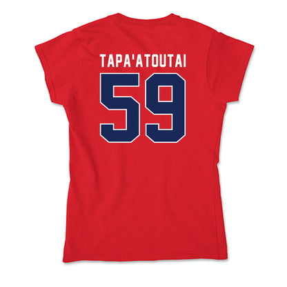 Arizona - NCAA Football : Rhino Tapa'atoutai - Soft Style Women’s T-Shirt-1