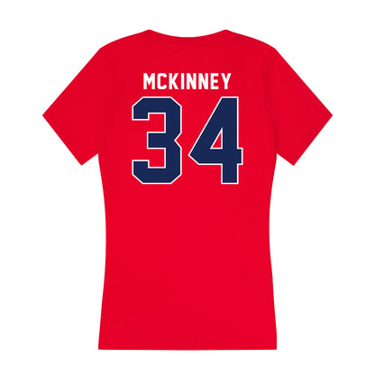 Arizona - NCAA Baseball : Collin McKinney - Women's V-Neck T-Shirt-1
