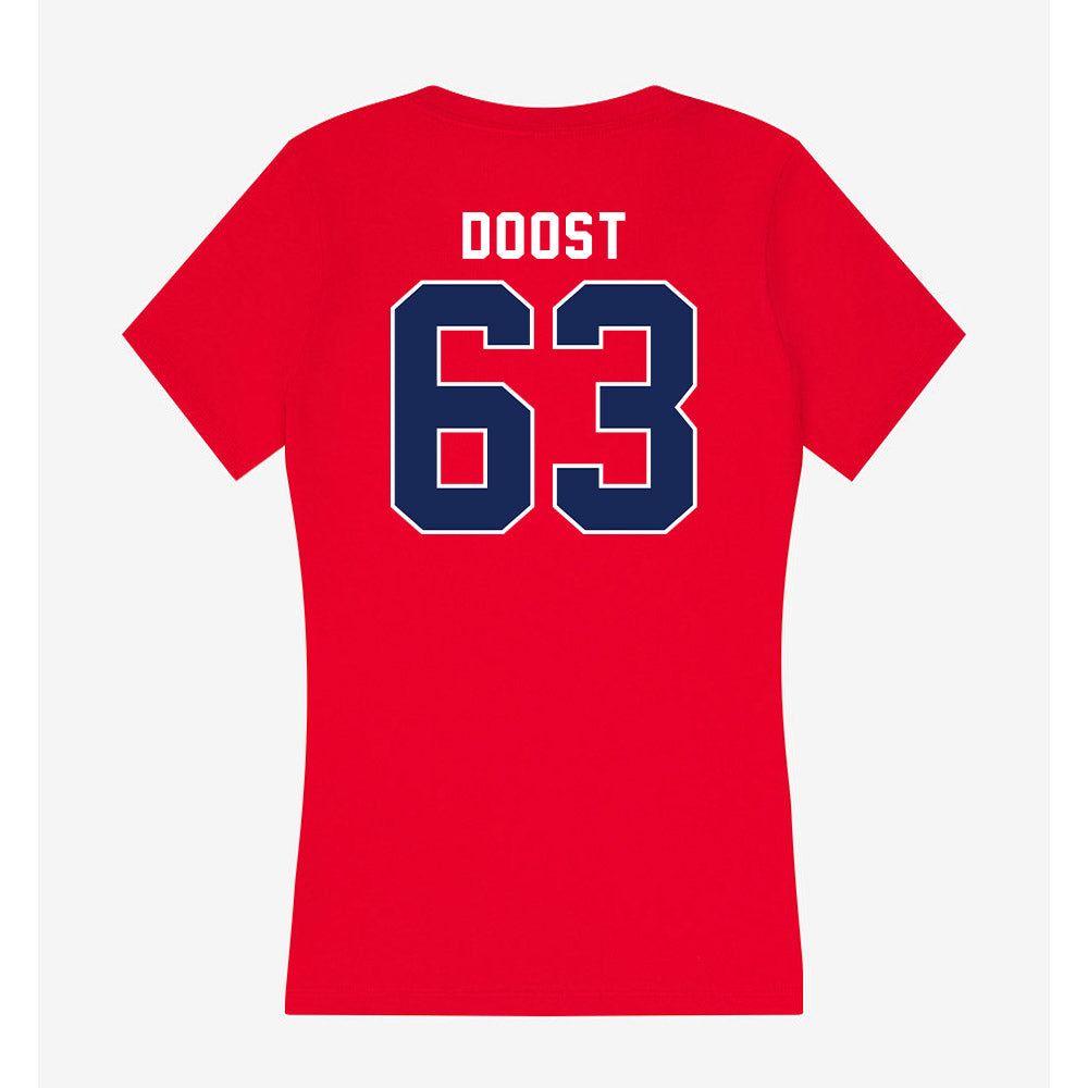 Arizona - NCAA Football : Alexander Doost - Women's V-Neck T-Shirt-1