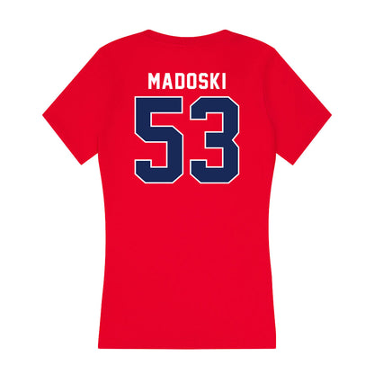 Arizona - NCAA Football : Christian Madoski - Women's V-Neck T-Shirt-1