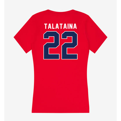 Arizona - NCAA Softball : Sinalei Talataina - Women's V-Neck T-Shirt-1