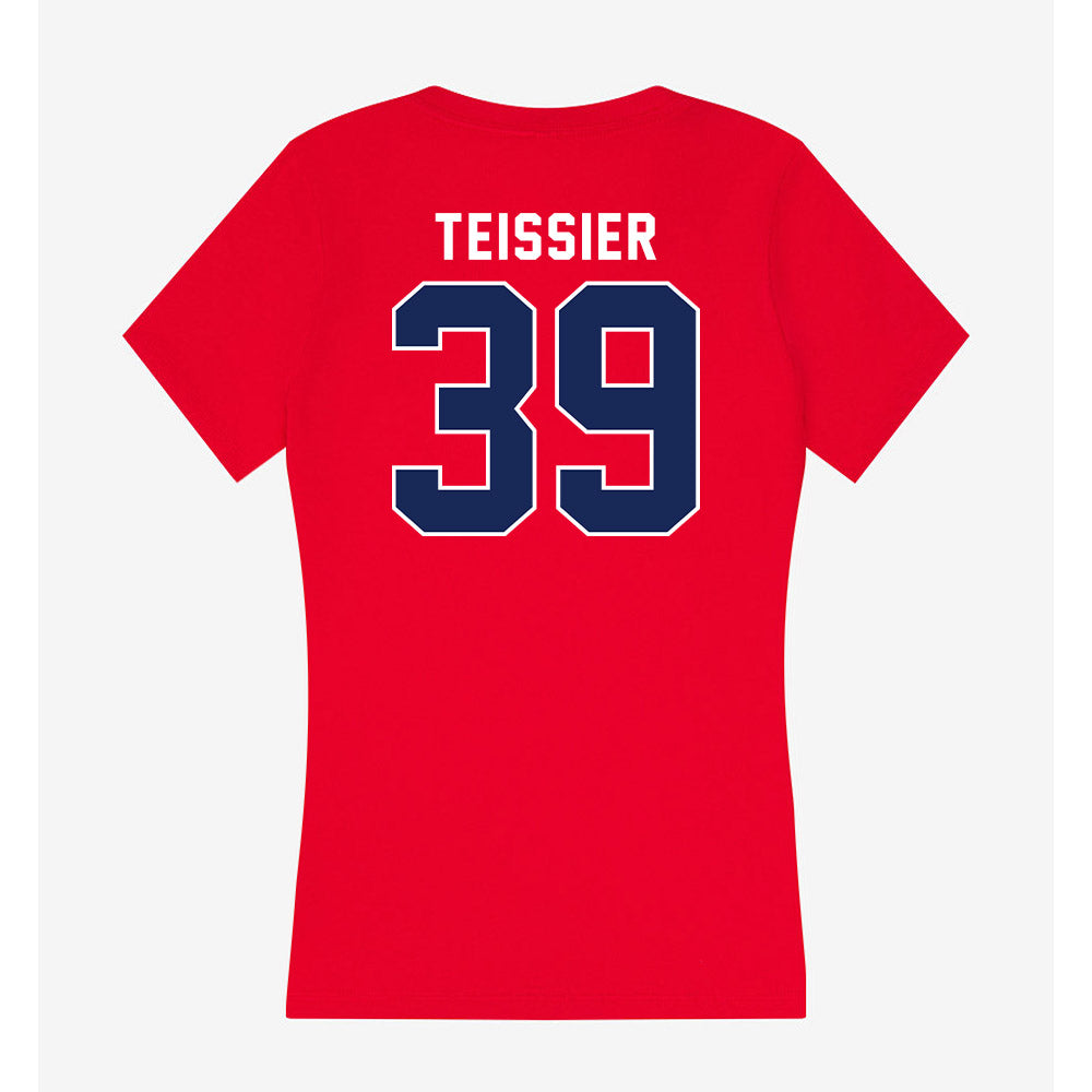 Arizona - NCAA Football : Lachlan Teissier - Women's V-Neck T-Shirt-1