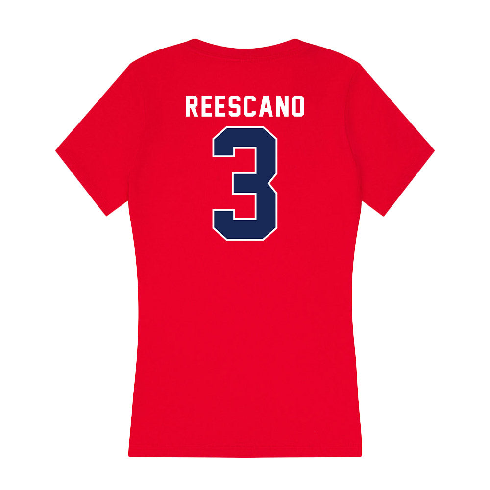 Arizona - NCAA Football : Kedrick Reescano - Women's V-Neck T-Shirt-1