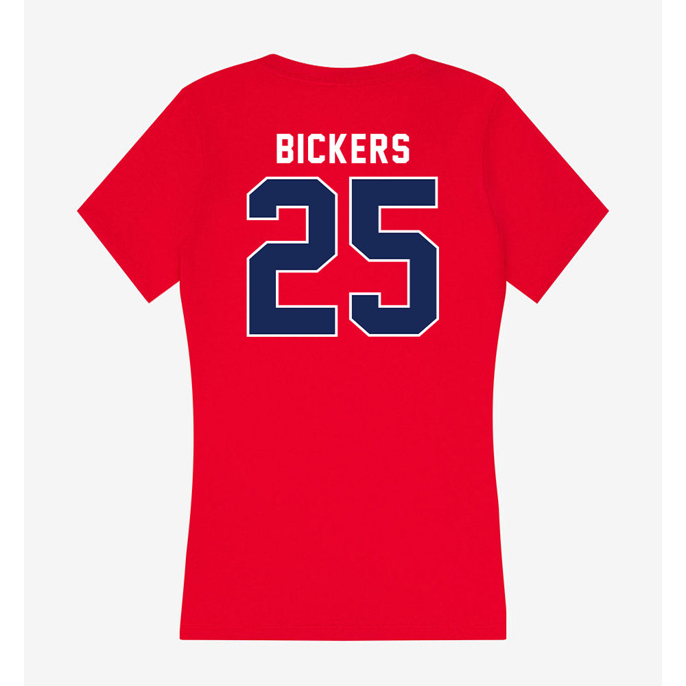 Arizona - NCAA Baseball : Tyler Bickers - Women's V-Neck T-Shirt-1