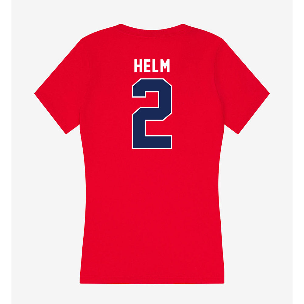 Arizona - NCAA Beach Volleyball : kylie helm - Women's V-Neck T-Shirt-1