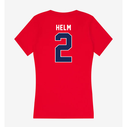 Arizona - NCAA Beach Volleyball : kylie helm - Women's V-Neck T-Shirt-1