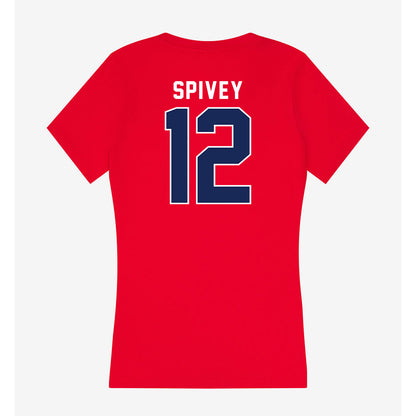 Arizona - NCAA Football : Tre Spivey - Women's V-Neck T-Shirt-1