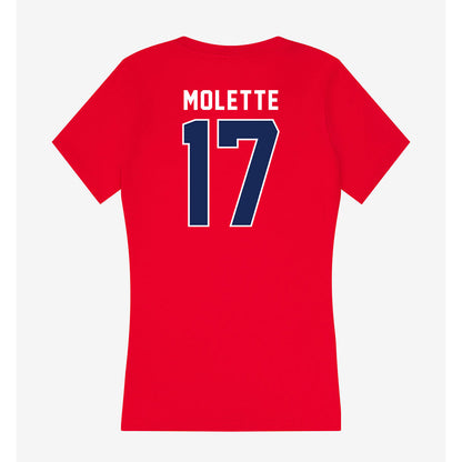 Arizona - NCAA Football : Lee Molette - Women's V-Neck T-Shirt-1
