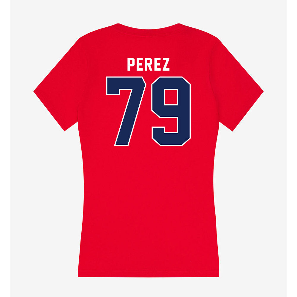 Arizona - NCAA Football : Isaac Perez - Women's V-Neck T-Shirt-1