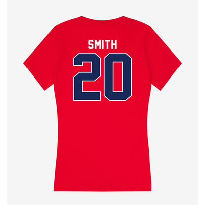 Arizona - NCAA Football : Caleb Smith - Women's V-Neck T-Shirt-1
