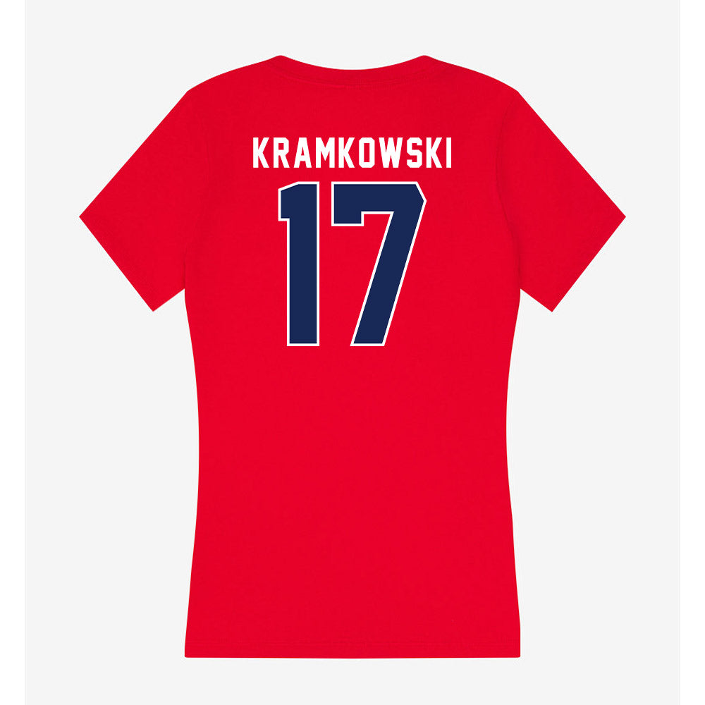 Arizona - NCAA Baseball : Owen Kramkowski - Women's V-Neck T-Shirt-1