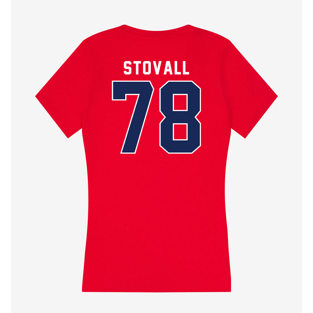 Arizona - NCAA Football : Grayson Stovall - Women's V-Neck T-Shirt-1