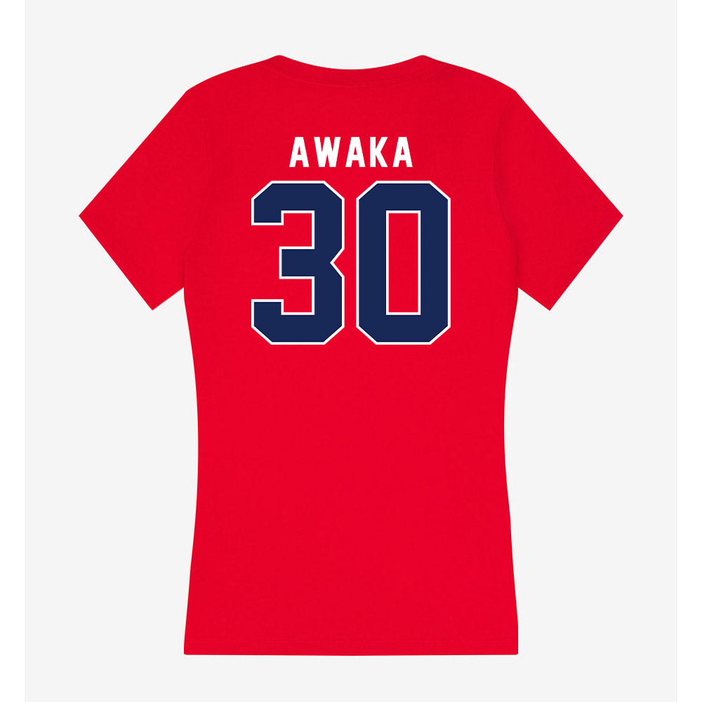 Arizona - NCAA Men's Basketball : Tobe Awaka - Women's V-Neck T-Shirt-1