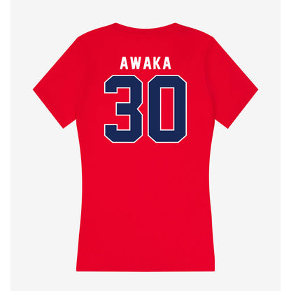 Arizona - NCAA Men's Basketball : Tobe Awaka - Women's V-Neck T-Shirt-1