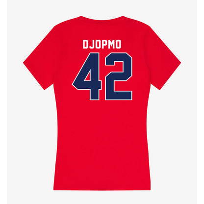 Arizona - NCAA Men's Basketball : Sven Djopmo - Women's V-Neck T-Shirt-1