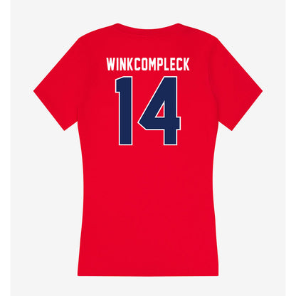 Arizona - NCAA Beach Volleyball : Reece Winkcompleck - Women's V-Neck T-Shirt-1