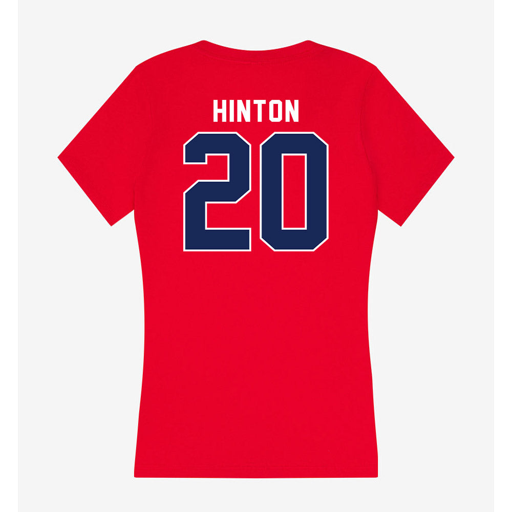 Arizona - NCAA Football : Dajon Hinton - Women's V-Neck T-Shirt-1