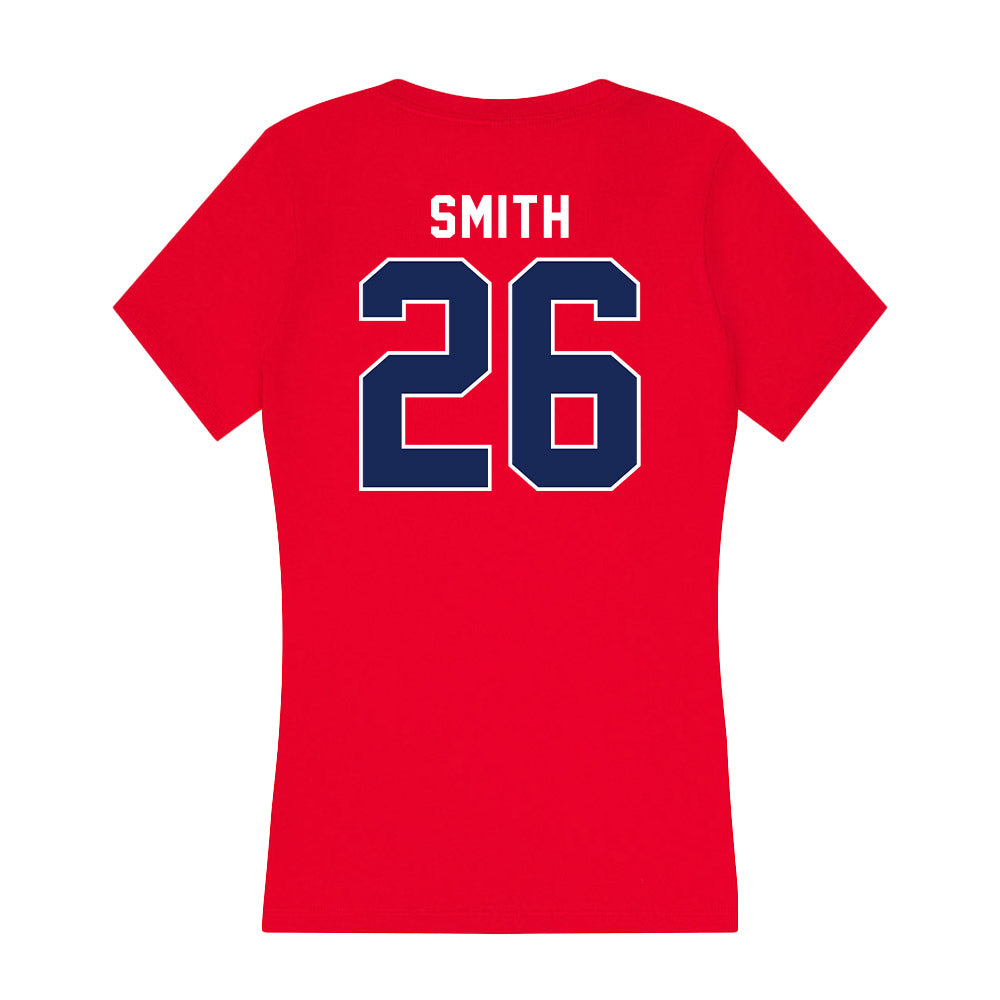 Arizona - NCAA Women's Soccer : Taylor Smith - Women's V-Neck T-Shirt-1