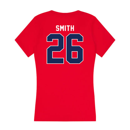 Arizona - NCAA Women's Soccer : Taylor Smith - Women's V-Neck T-Shirt-1