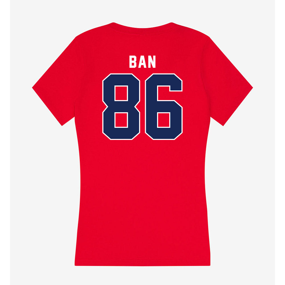 Arizona - NCAA Football : Arthur Ban - Women's V-Neck T-Shirt-1