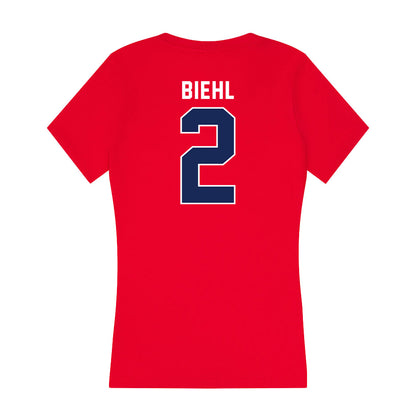 Arizona - NCAA Softball : Tayler Biehl - Women's V-Neck T-Shirt-1