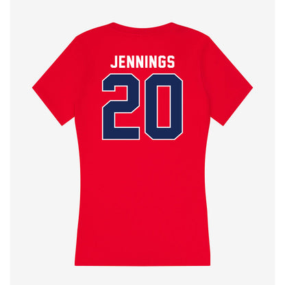 Arizona - NCAA Softball : Tele Jennings - Women's V-Neck T-Shirt-1