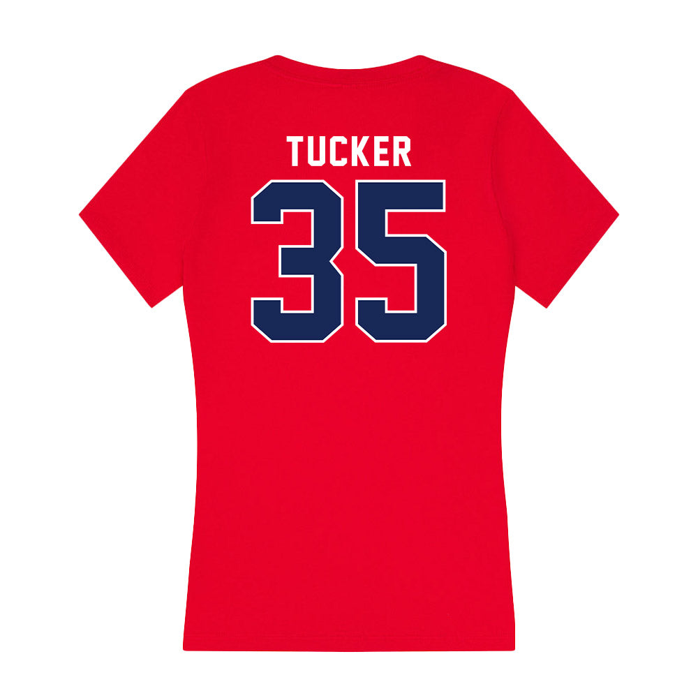 Arizona - NCAA Women's Volleyball : Journey Tucker - Women's V-Neck T-Shirt-1