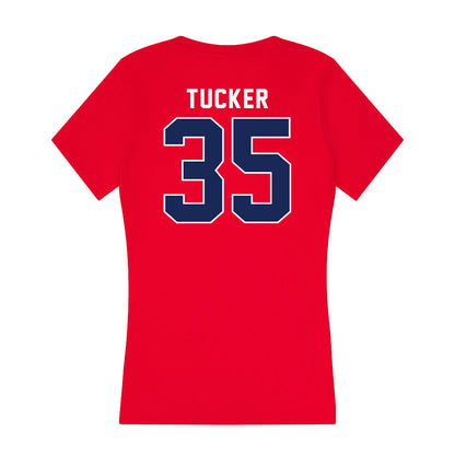 Arizona - NCAA Women's Volleyball : Journey Tucker - Women's V-Neck T-Shirt-1