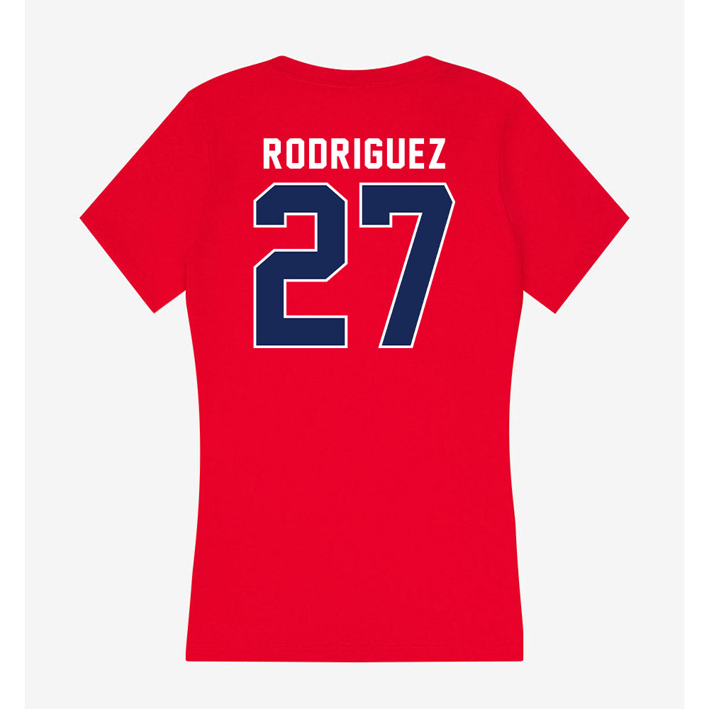 Arizona - NCAA Baseball : Dominic Rodriguez - Women's V-Neck T-Shirt-1
