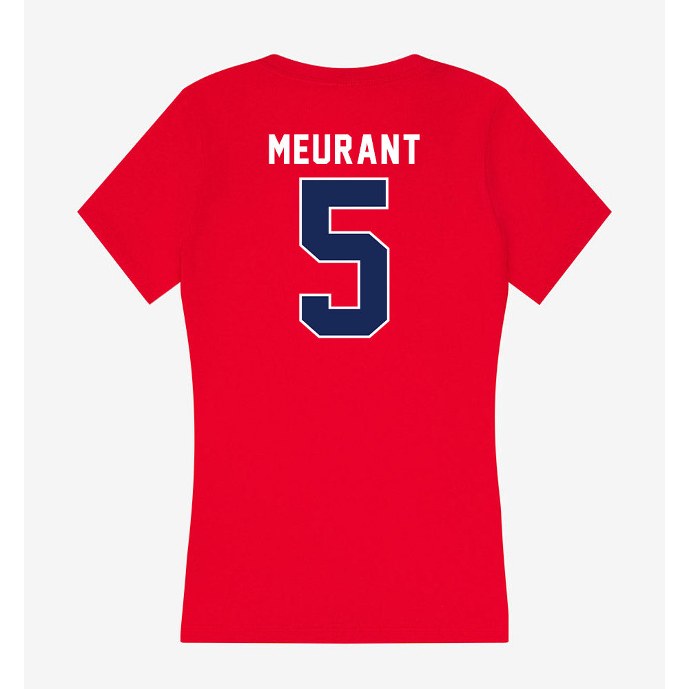 Arizona - NCAA Baseball : Mathis Meurant - Women's V-Neck T-Shirt-1
