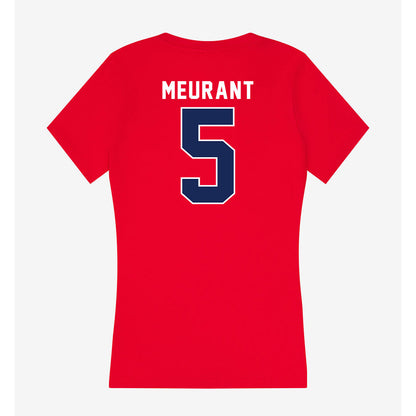 Arizona - NCAA Baseball : Mathis Meurant - Women's V-Neck T-Shirt-1