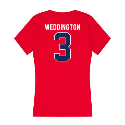 Arizona - NCAA Women's Soccer : Shanti Weddington - Women's V-Neck T-Shirt-1