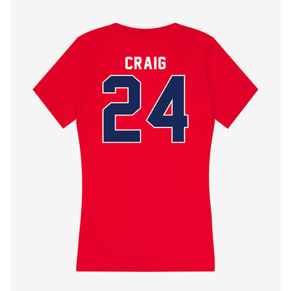 Arizona - NCAA Football : Quincy Craig - Women's V-Neck T-Shirt-1