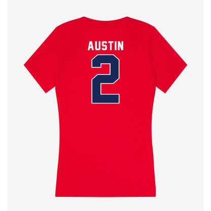 Arizona - NCAA Football : Daylen Austin - Women's V-Neck T-Shirt-1