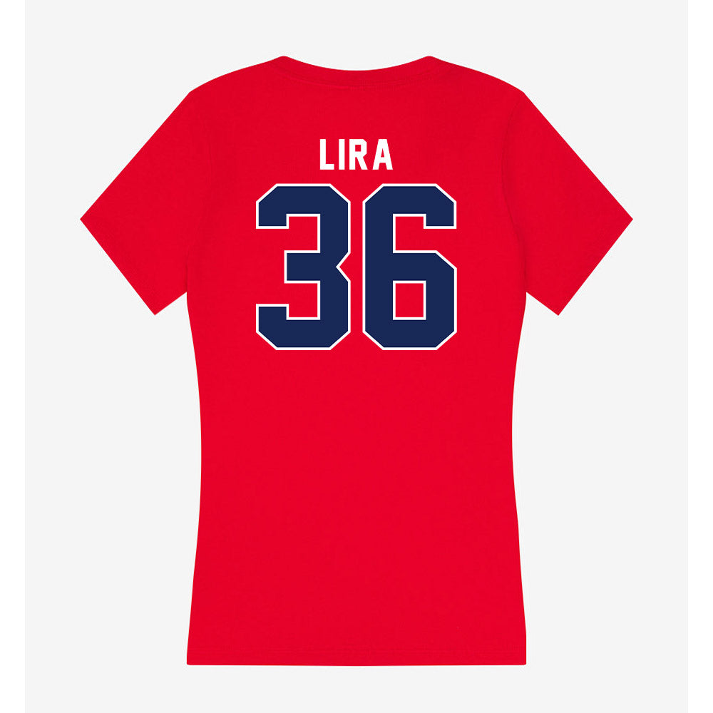 Arizona - NCAA Baseball : Tony Lira - Women's V-Neck T-Shirt-1