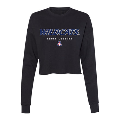 Arizona - NCAA Men's Cross Country : Cooper Quigley - Women's Cropped Crew Fleece-0