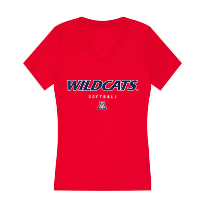 Arizona - NCAA Softball : Sarah Wright - Women's V-Neck T-Shirt-0