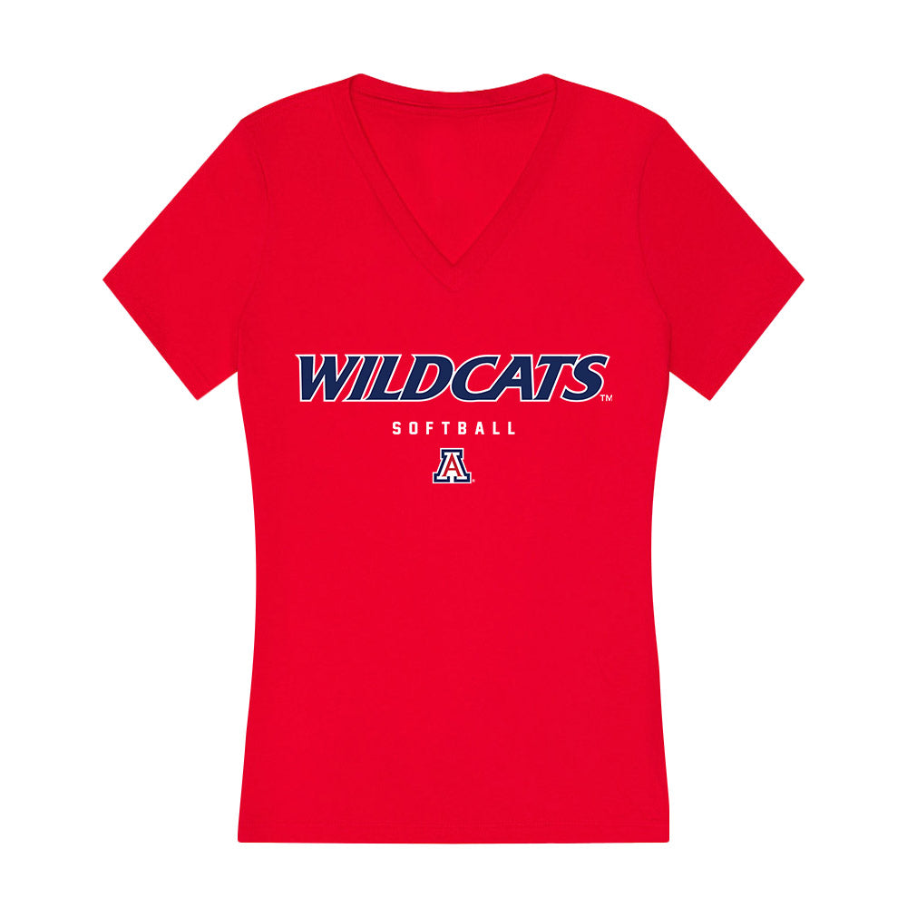 Arizona - NCAA Softball : Sinalei Talataina - Women's V-Neck T-Shirt-0