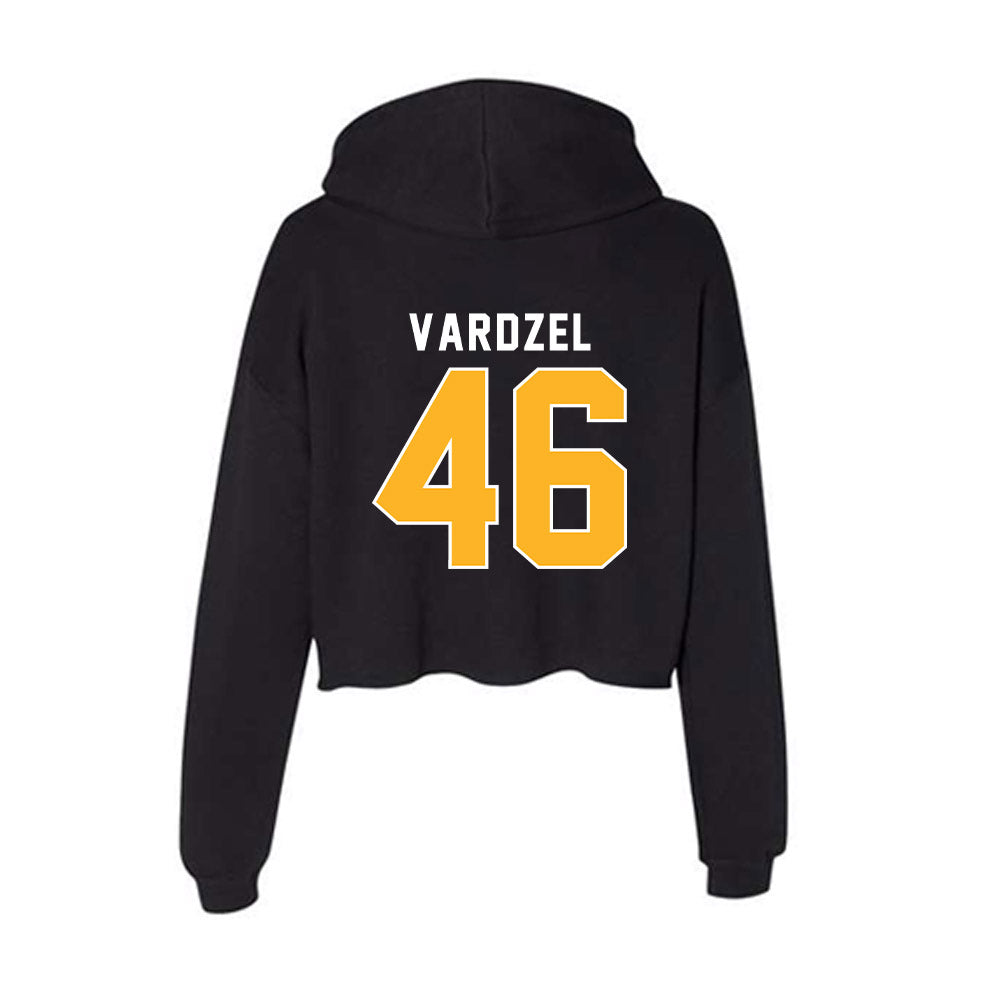 Pittsburgh - NCAA Football : John Vardzel - Women's Crop Fleece Hoodie-1