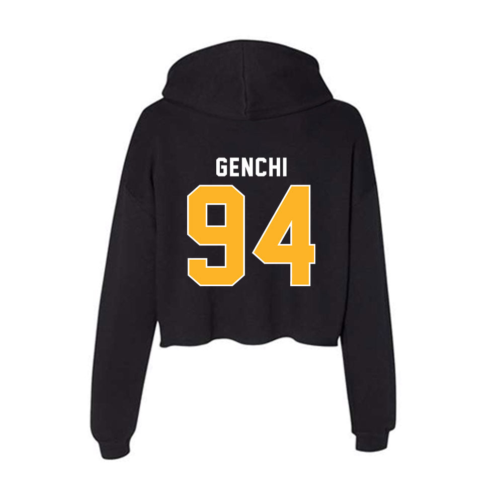 Pittsburgh - NCAA Football : Carter Genchi - Women's Crop Fleece Hoodie-1