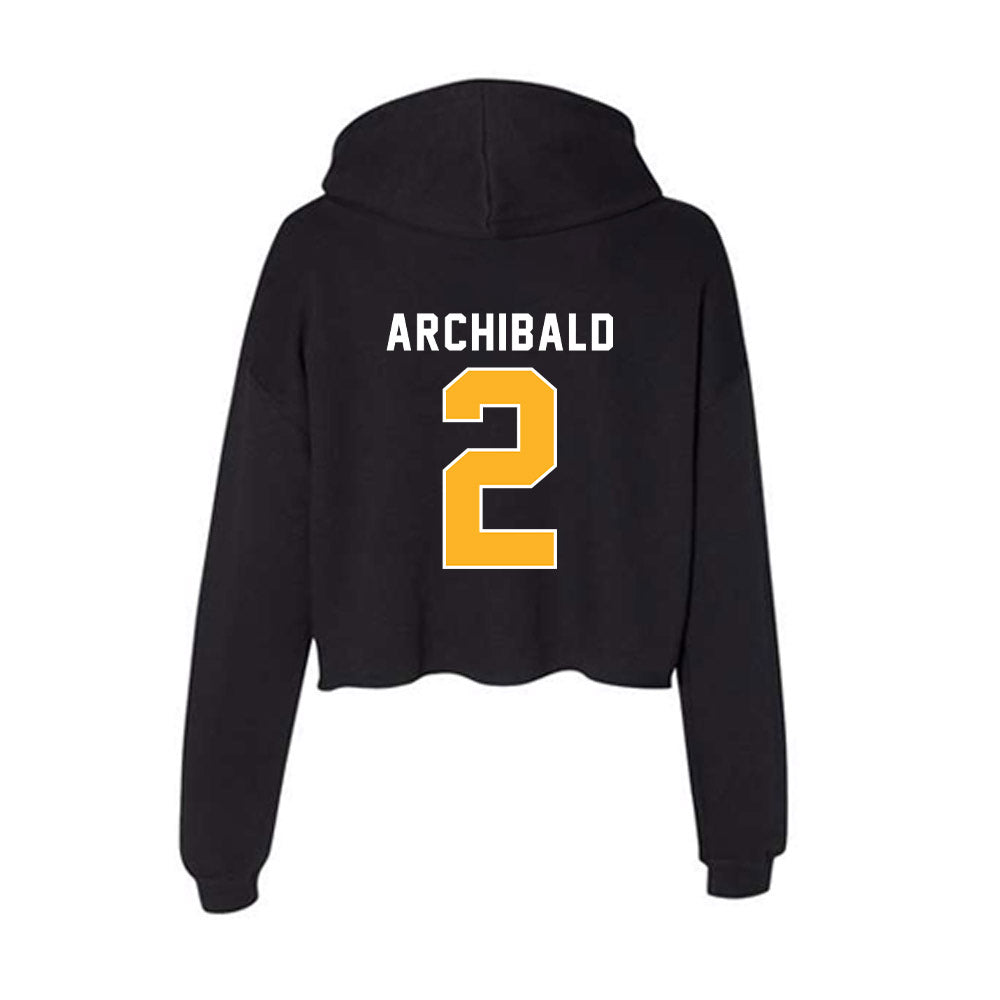 Pittsburgh - NCAA Women's Soccer : Mya Archibald - Women's Crop Fleece Hoodie-1