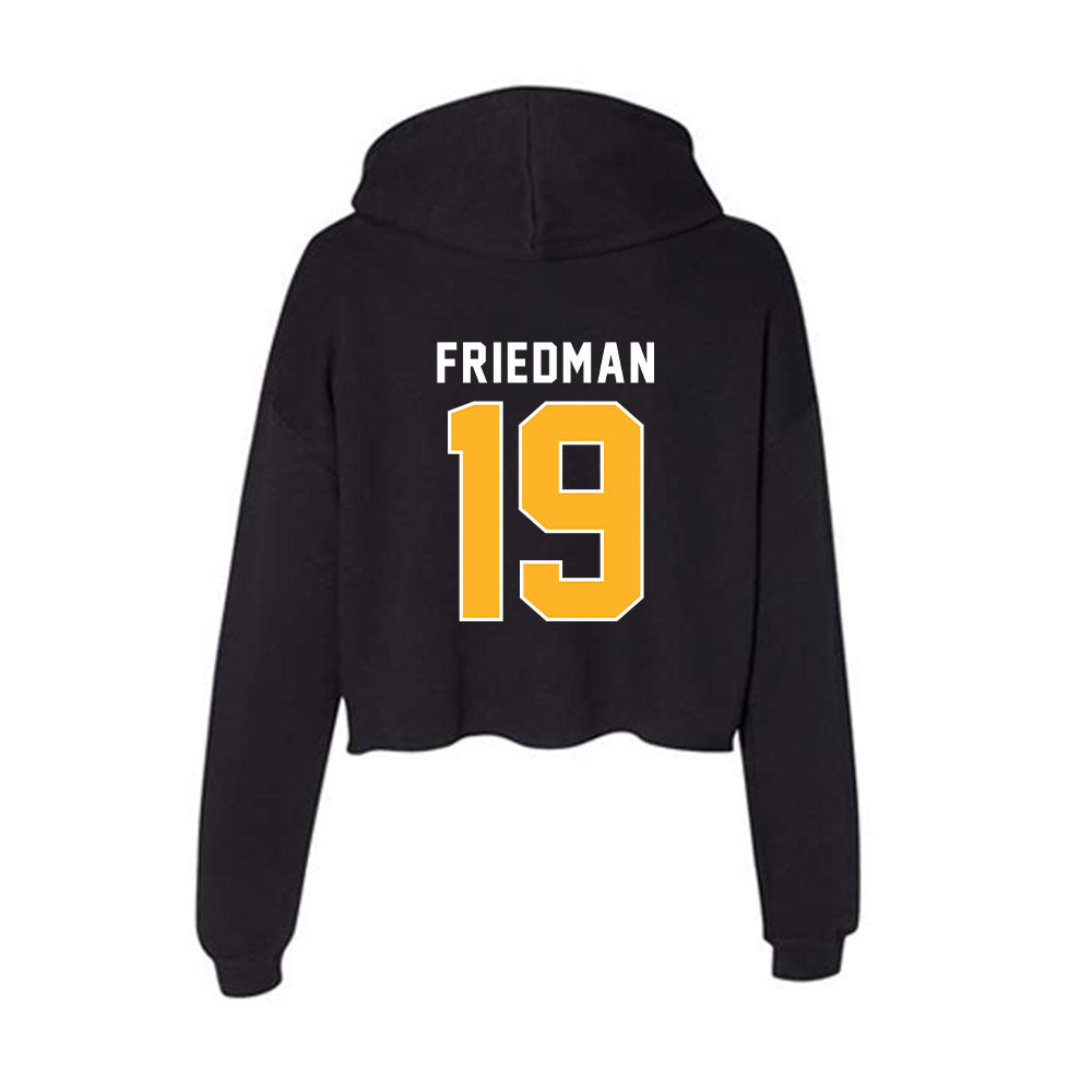 Pittsburgh - NCAA Football : Davin Friedman - Women's Crop Fleece Hoodie-1