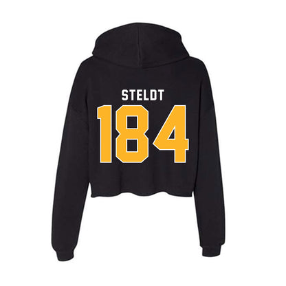 Pittsburgh - NCAA Wrestling : Tristan Steldt - Women's Crop Fleece Hoodie-1
